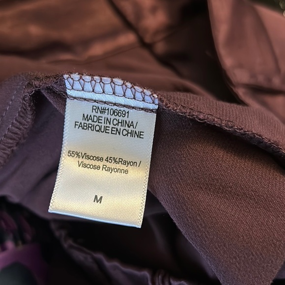 NWT Young Fabulous & Broke Findlay Satin Cargo Carpenter Pants in Raisin - M - Picture 14 of 16